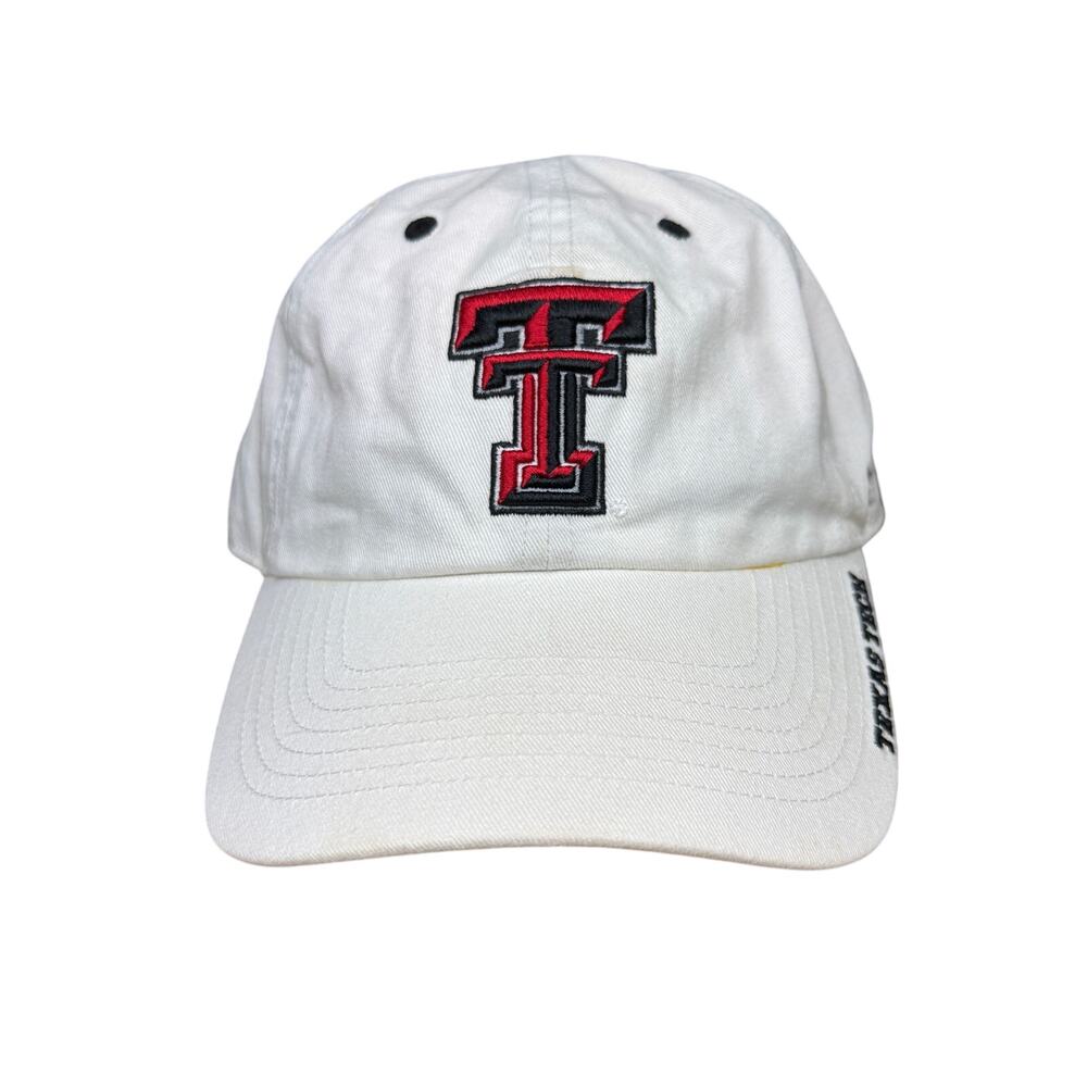 Texas Tech Red Raiders NCAA 47 Brand Adjustable Hat White Red Black Bred‎ GUC